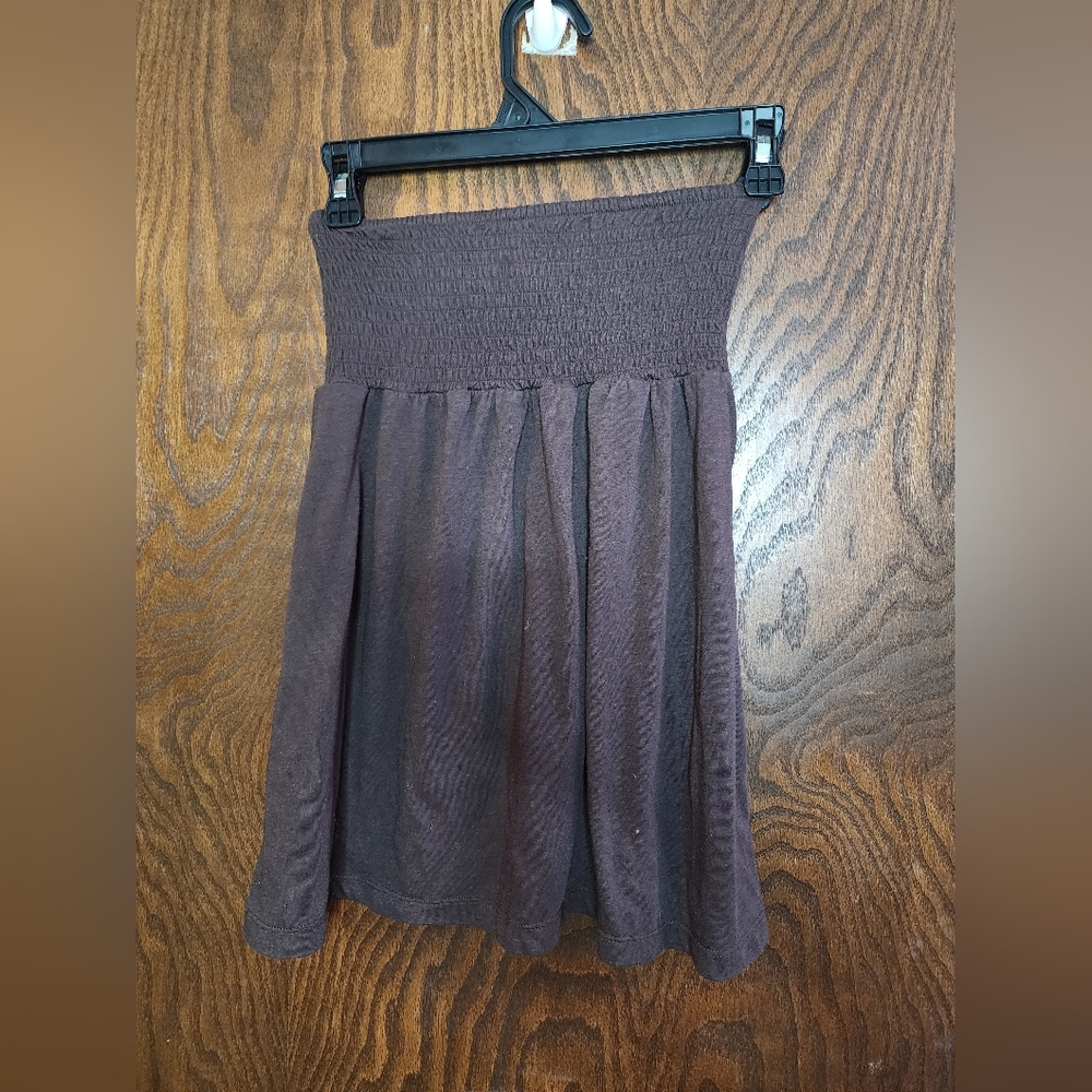 Women's Y2k  Babydoll Tube Top Brown Size Medium